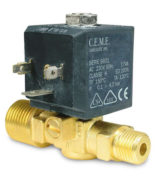 Solenoid valve CEME 8614 10 bar 12V 24V 24V 110V 230V 50/60Hz NC 1/2" 
